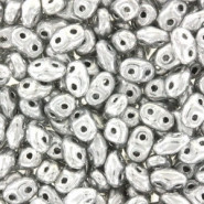 Matubo MiniDuo Beads 4x2.5mm Silver